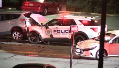 Scranton police car involved in crash during overnight
