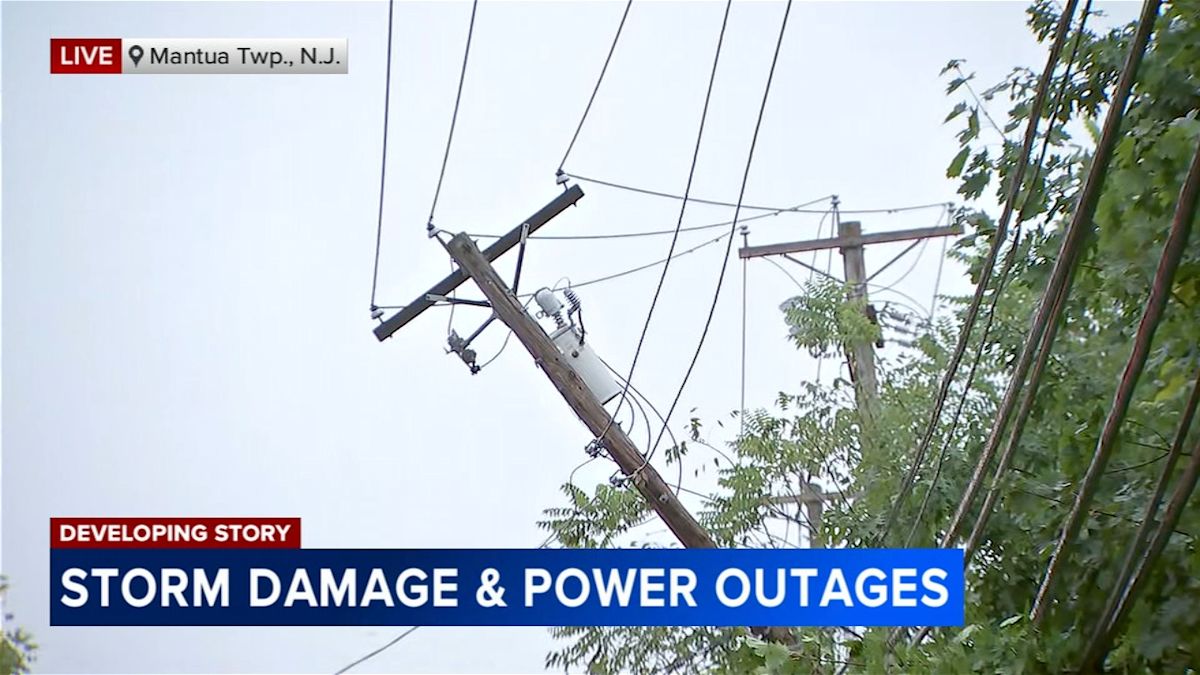 Thousands without power after severe storms sweep through Philadelphia region