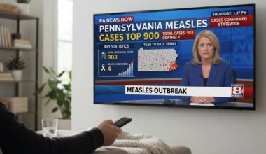 Pennsylvania measles cases top 900