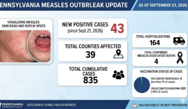 Pennsylvania: Measles cases surpass 800