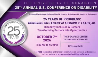 Historic 25th U.S. Conference on Disability Set for Oct. 7