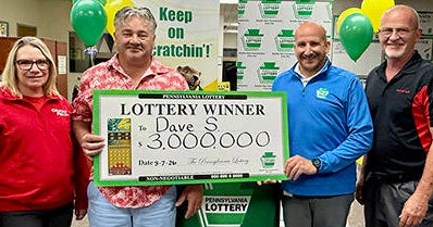 After winning $3 million from scratch-off, Pennsylvania man plans to retire and travel with his wife