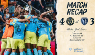 Recap | Union complete stunning three-goal comeback in Kansas City