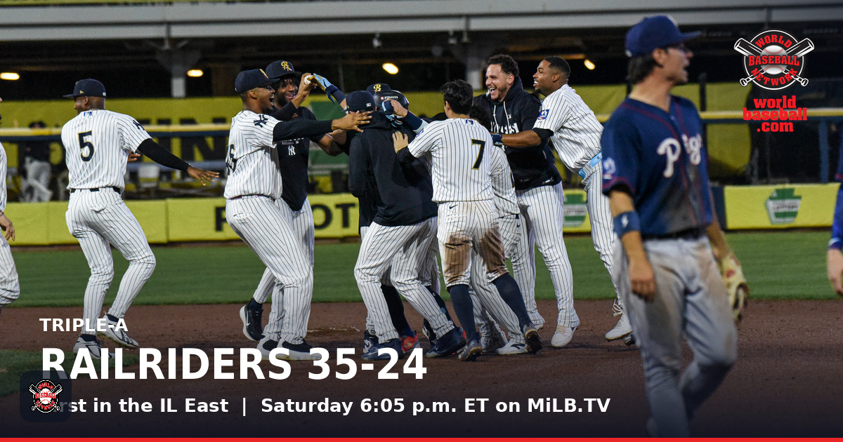RailRiders Lead the IL East With a Playoff Berth at Stake: How to Watch Saturday vs. the IronPigs