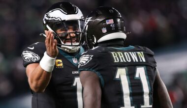 Eagles' Hurts agrees that he, Brown grew apart last season