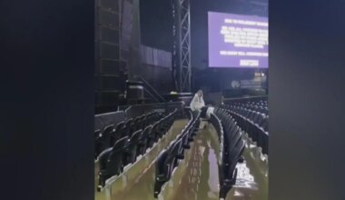 Flooding swamps concertgoers at The Pavilion at Star Lake