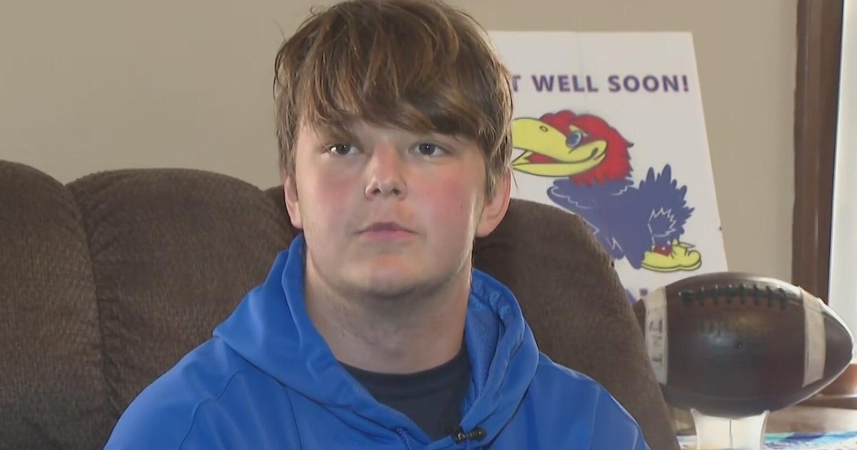 A Pennsylvania high school football player went to the hospital after a hit. He was diagnosed with leukemia.