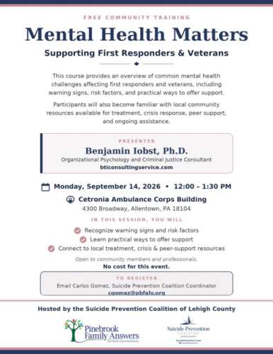 Suicide Prevention Month events – Lehigh Valley Press