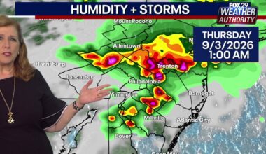 Philadelphia weather: Strong storms expected on Wednesday, Thursday