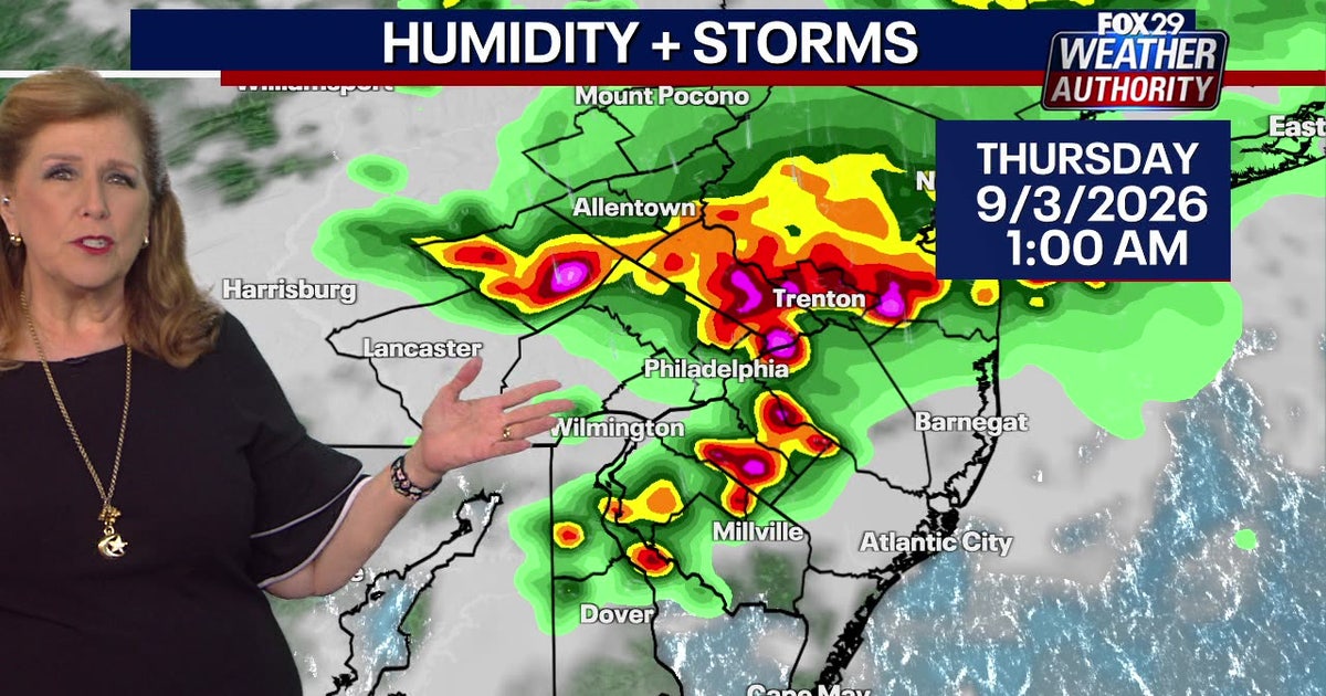 Philadelphia weather: Strong storms expected on Wednesday, Thursday