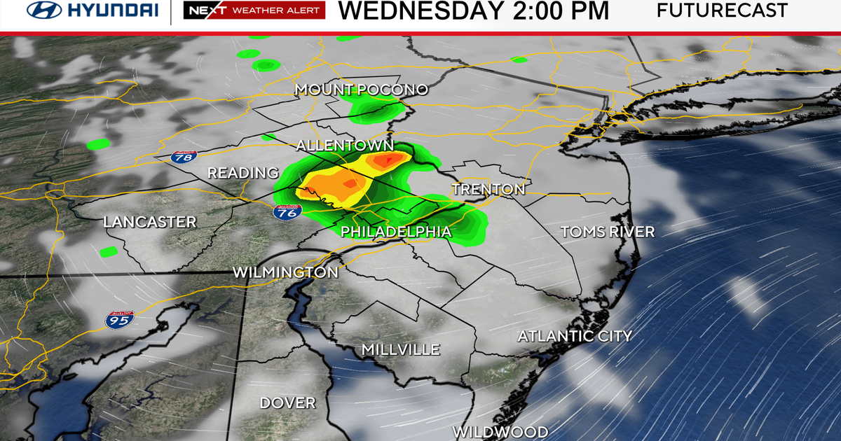 Another round of strong storms expected to hit Philadelphia region Wednesday. Here's the weather forecast.
