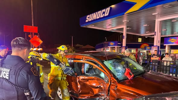 Two people transported after crash; one in critical condition