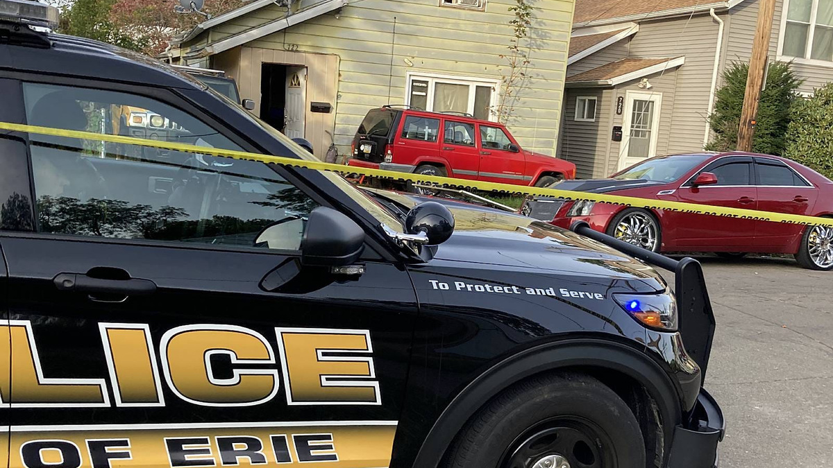 Erie police continued to hold a house in the 700 block of Perry Street as a crime scene Oct. 10 as investigators continued to piece together the details of a mass shooting that killed multiple people there Oct. 9. Police said the suspected shooter was also found dead inside the house with what appeared to be a self-inflicted gunshot wound. Erie police continued to hold a house in the 700 block of Perry Street as a crime scene Oct. 10 as investigators continued to piece together the details of a mass shooting that killed multiple people there Oct. 9. Police said the suspected shooter was also found dead inside the house with what appeared to be a self-inflicted gunshot wound.
