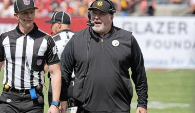 ‘He’s from Pittsburgh, so he toughed it out’: Steelers coach Mike McCarthy misses halftime with foot injury