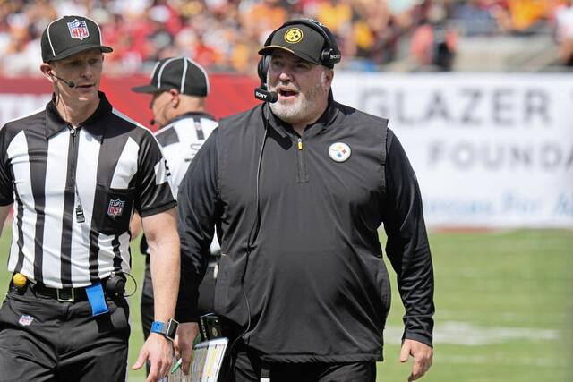 ‘He’s from Pittsburgh, so he toughed it out’: Steelers coach Mike McCarthy misses halftime with foot injury