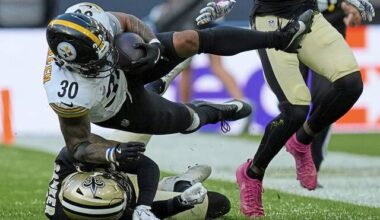 Feats of Strength: Aaron Rodgers’ footwork, combos at ILB, RB power Steelers to win in Paris