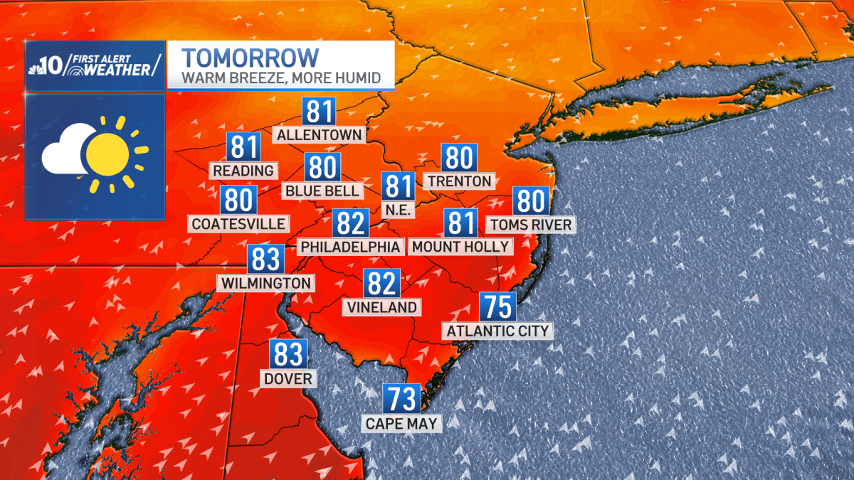 Warm, muggy start to October for Philadelphia region – NBC10 Philadelphia