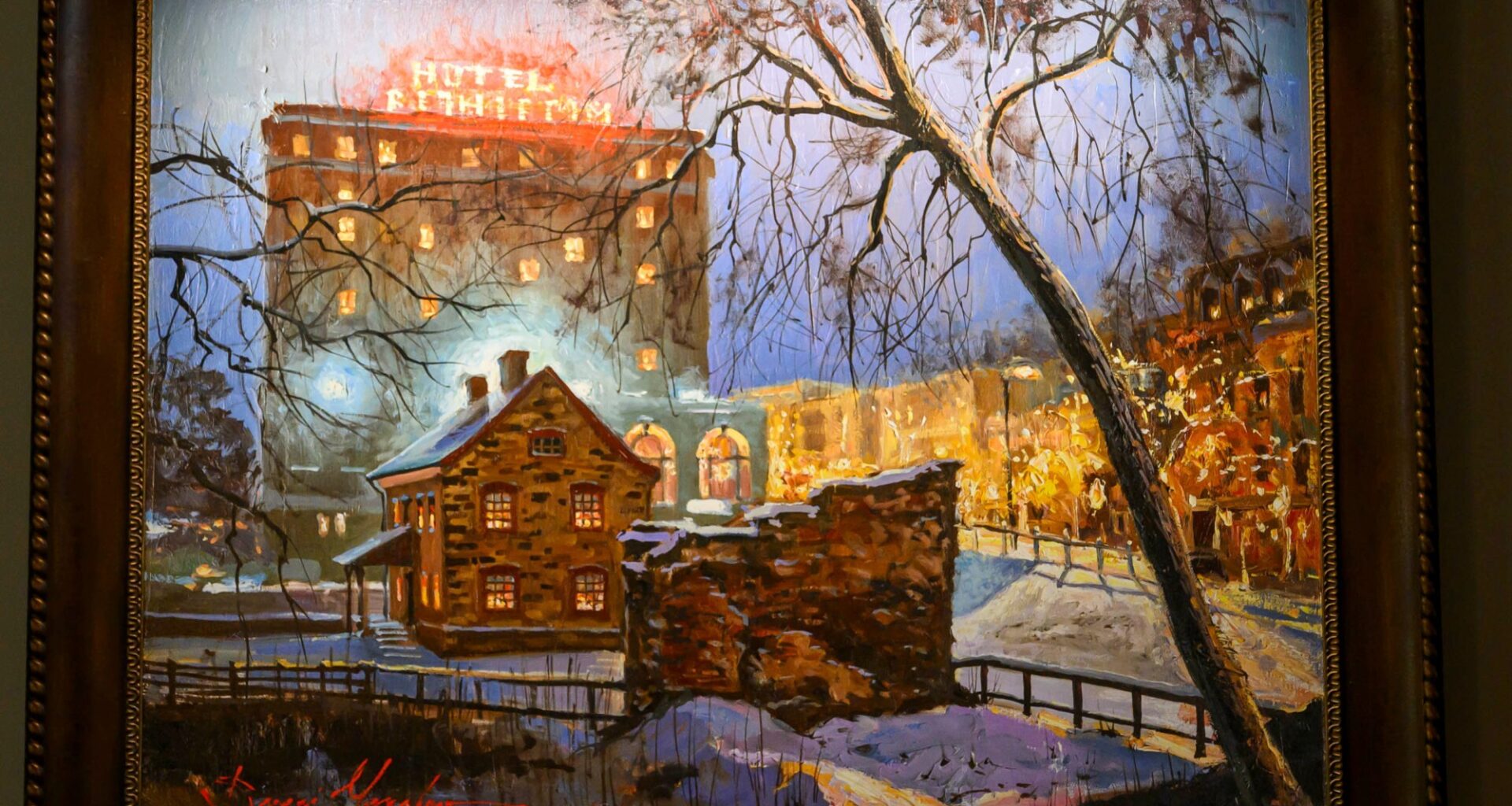 Kirkland Village residents welcome new art of historic Bethlehem photos