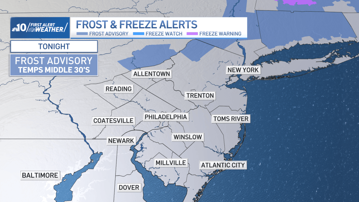 Another chilly night then warming trend starts for Philly region – NBC10 Philadelphia