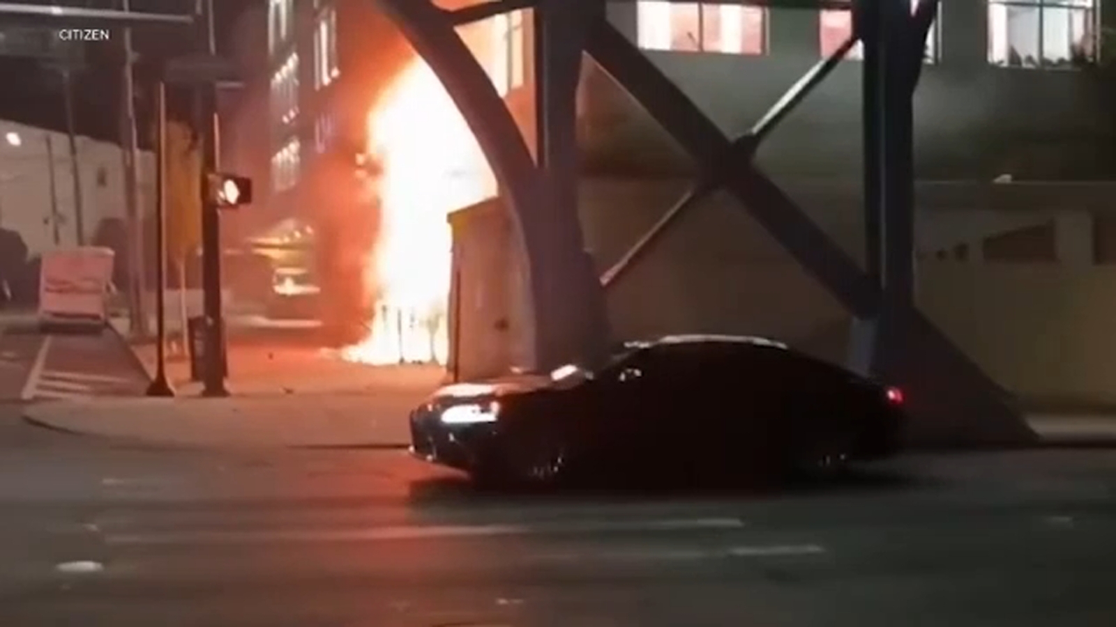Driver killed in fiery crash at U-Haul facility in the Kensington section of Philadelphia
