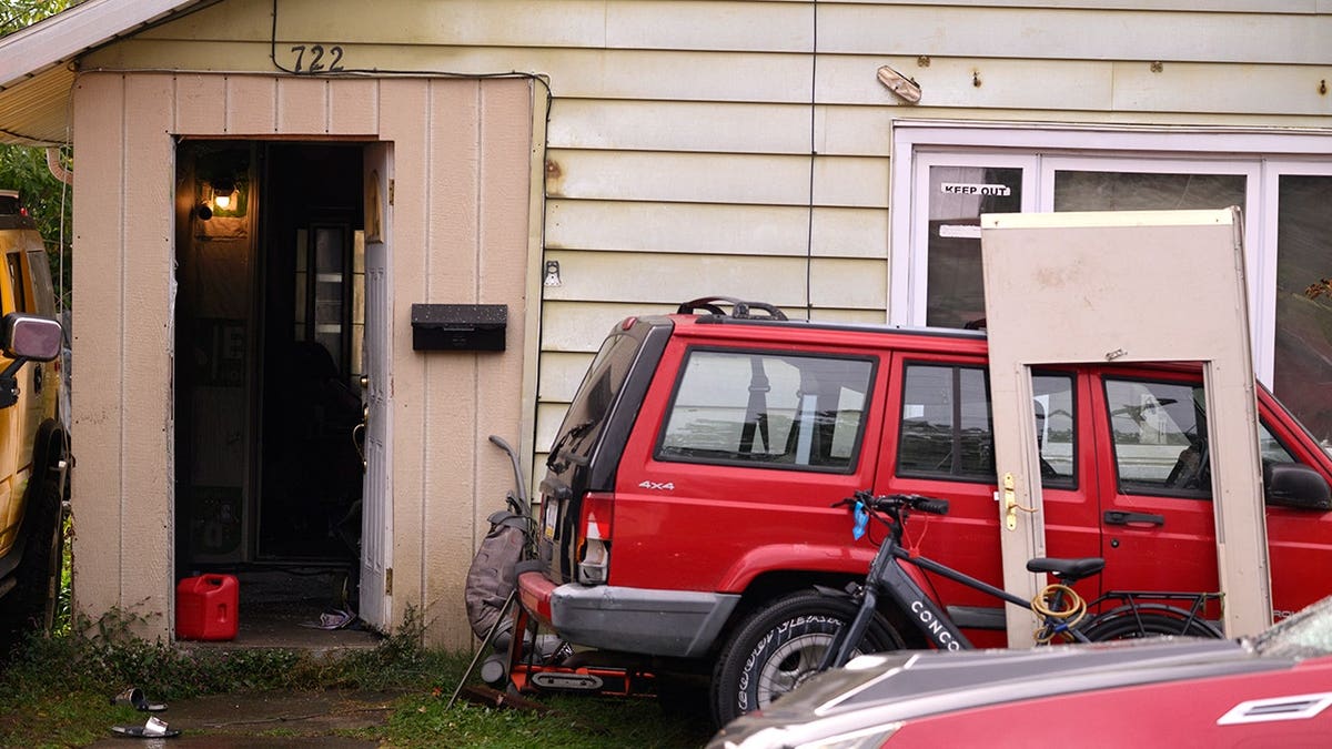 Home at 722 Perry Street in Erie, Pennsylvania where nine family members were killed.