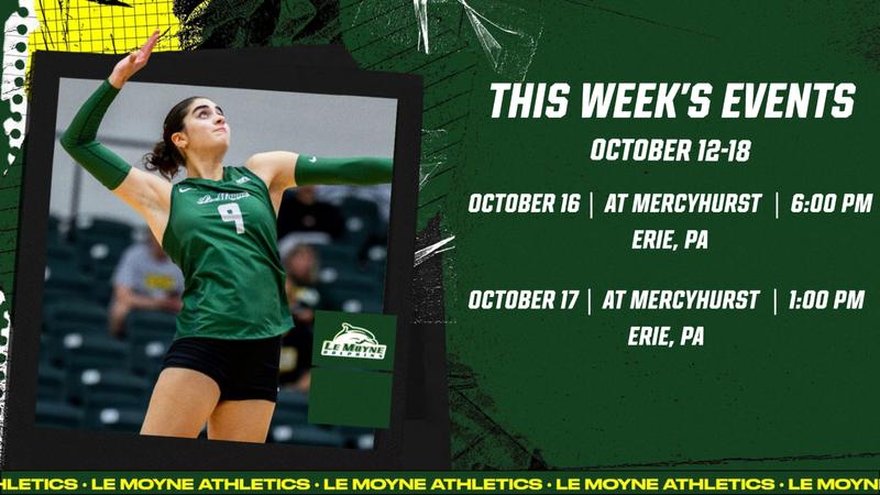 VOLLEYBALL HEADS TO ERIE TO FACE MERCYHURST