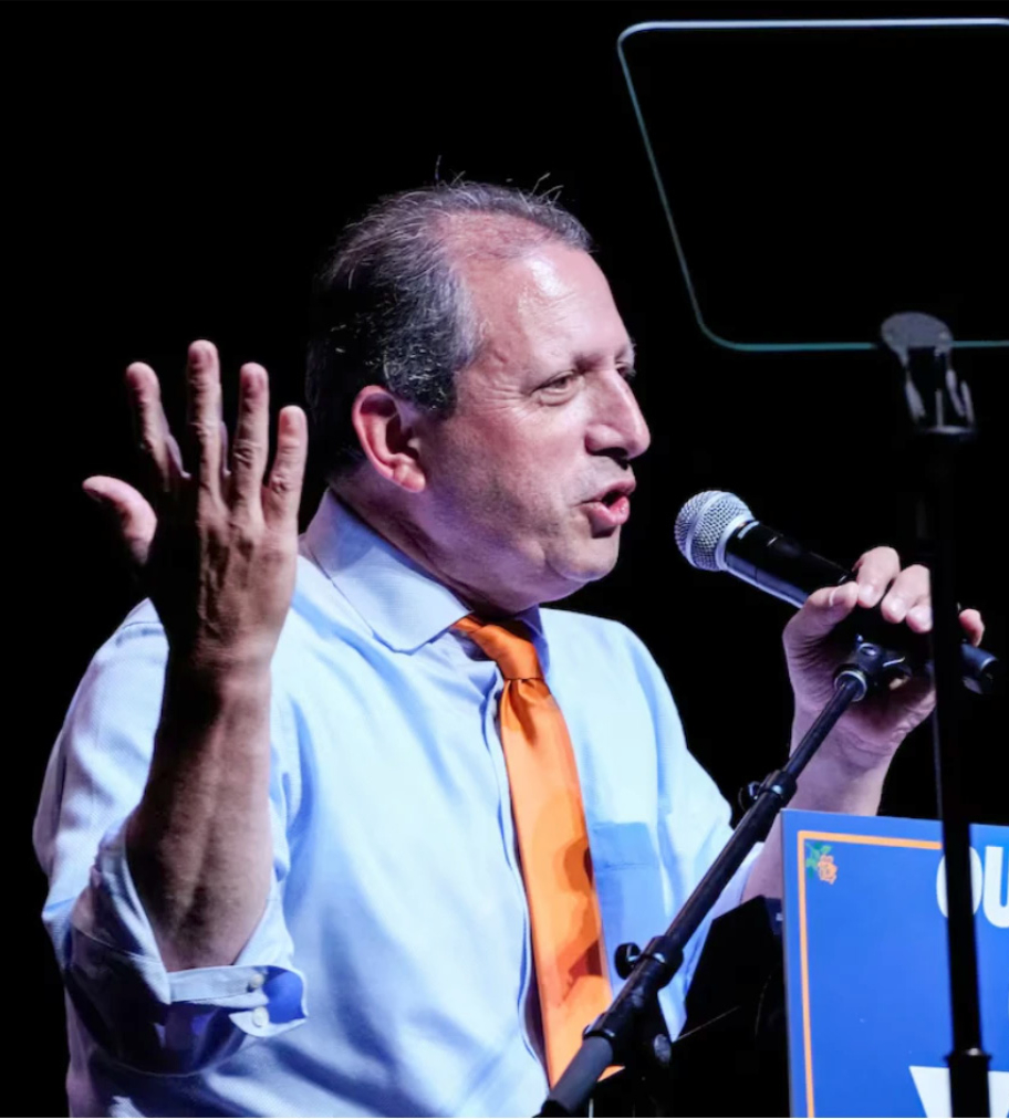 Democratic congressional candidate Brad Lander speaks during a Get Out The Vote rally ahead of New York's primary election, June 18, 2026, in the Brooklyn borough of New York. (AP Photo/File)