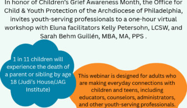 Archdiocese to Host Webinar on Supporting Grieving Children and Teens