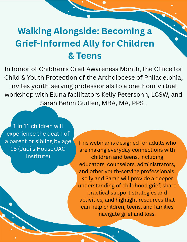 Archdiocese to Host Webinar on Supporting Grieving Children and Teens