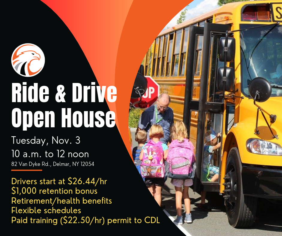 Hiring event: Bus Driver Open House is Tuesday, Nov. 3