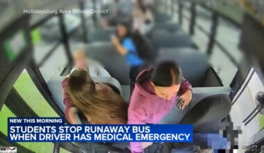 Hollidaysburg Area School District students stop runaway bus when driver suffers medical emergency in Western Pennsylvania