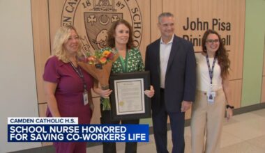 School nurse honored for saving her co-worker's life