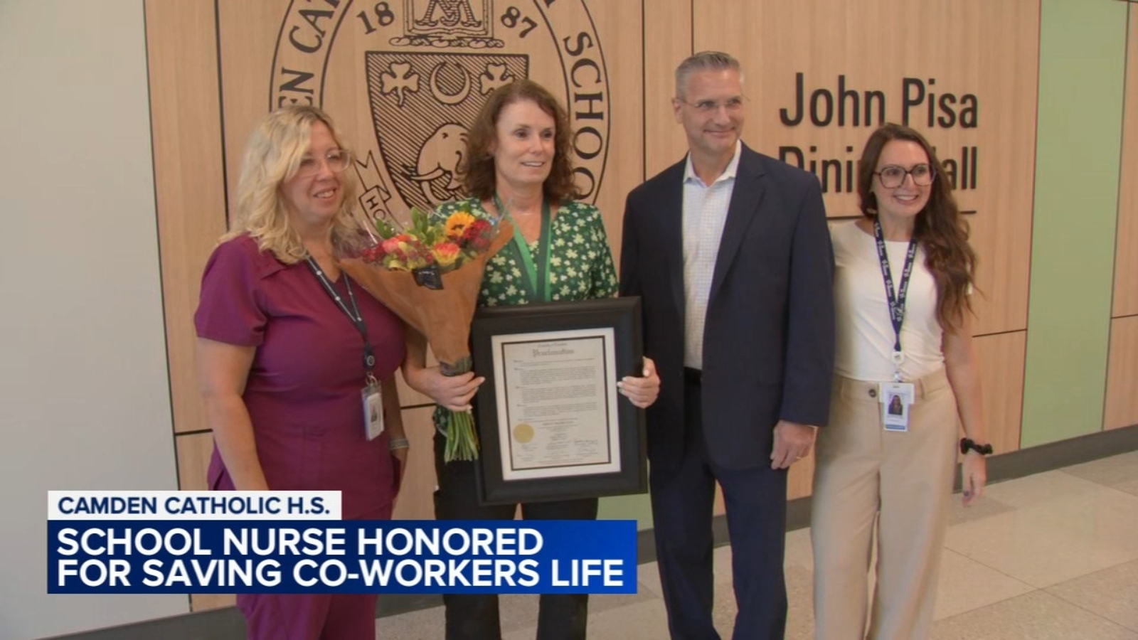 School nurse honored for saving her co-worker's life