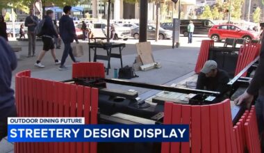 Philadelphia debuts outdoor dining prototypes at Love Park, seeks public feedback