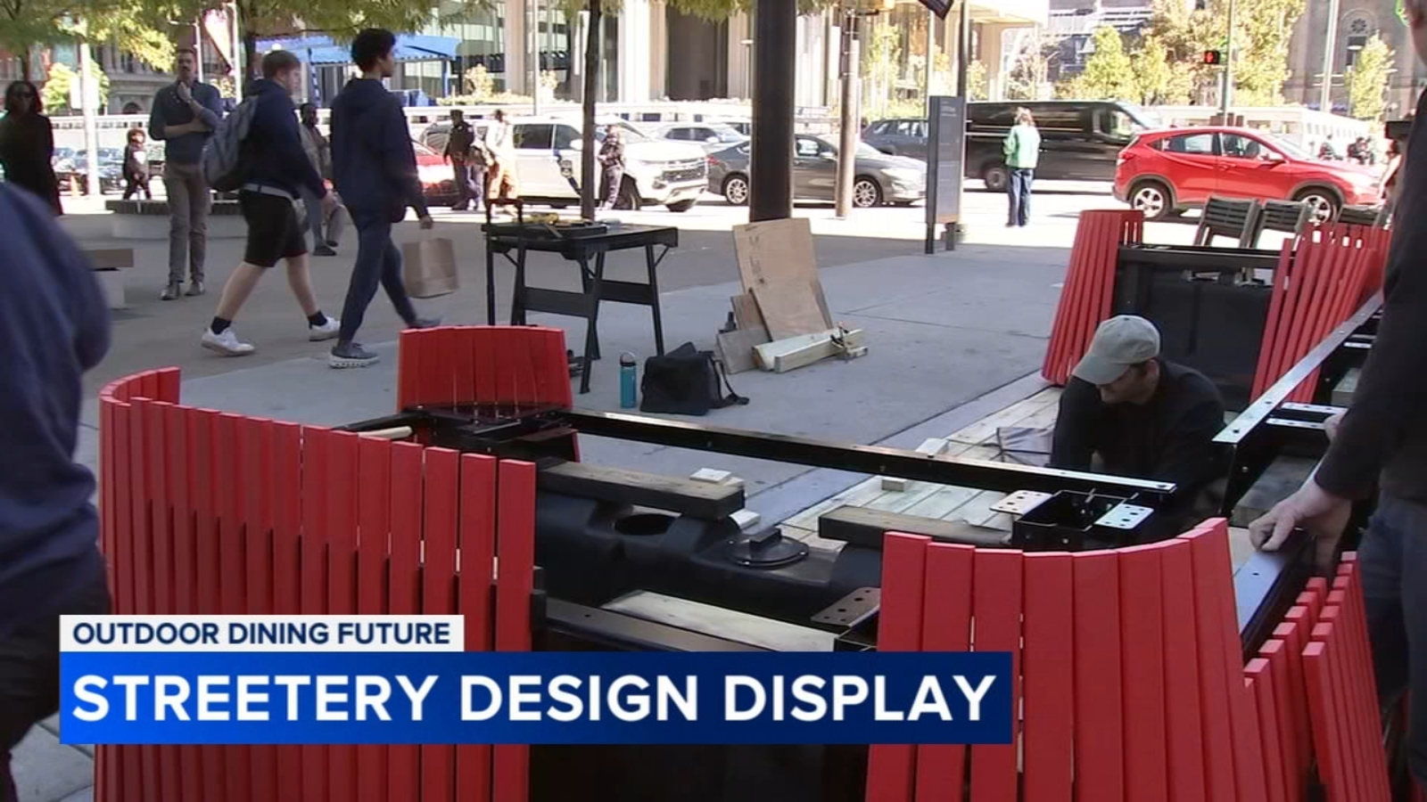 Philadelphia debuts outdoor dining prototypes at Love Park, seeks public feedback