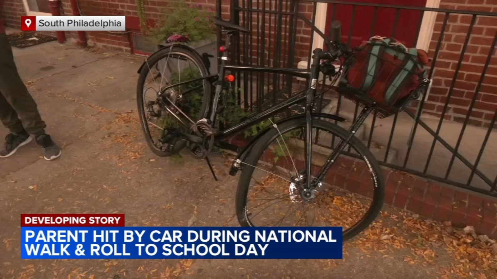 Parent hit by car during National Walk and Roll to School Day in South Philadelphia