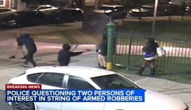 2 persons of interest questioned in string of armed robberies across Philadelphia