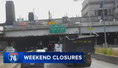 Part of Schuylkill Expressway to close this weekend for bridge work in Philadelphia