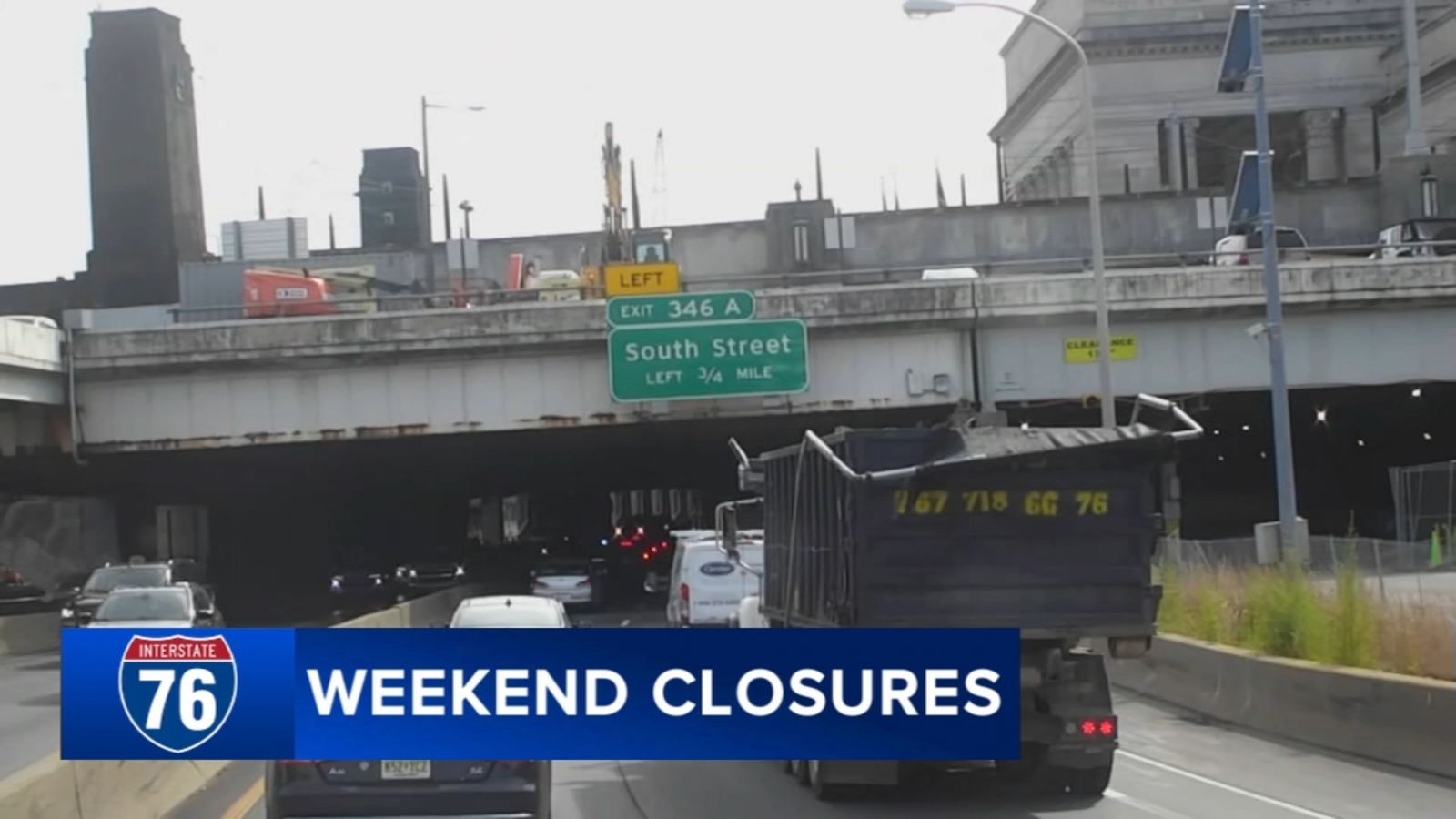 Part of Schuylkill Expressway to close this weekend for bridge work in Philadelphia
