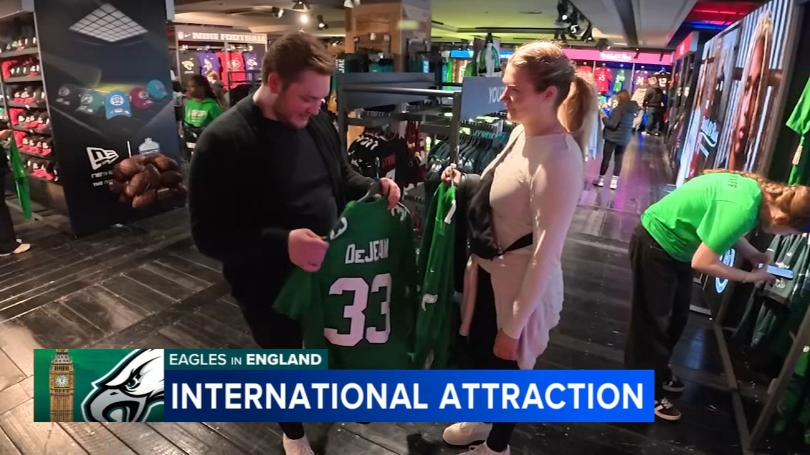 International Birds fans flock to NFL Pro Shop in London for Philadelphia Eagles merchandise