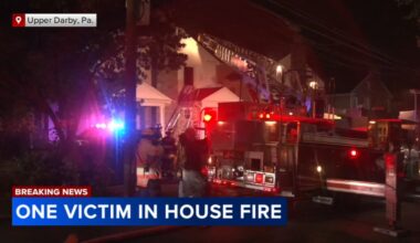1 hurt after house fire in Upper Darby Township, Delaware County