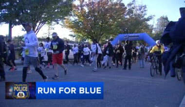 Thousands gather for Run for Blue event in support of fallen Philadelphia police officer