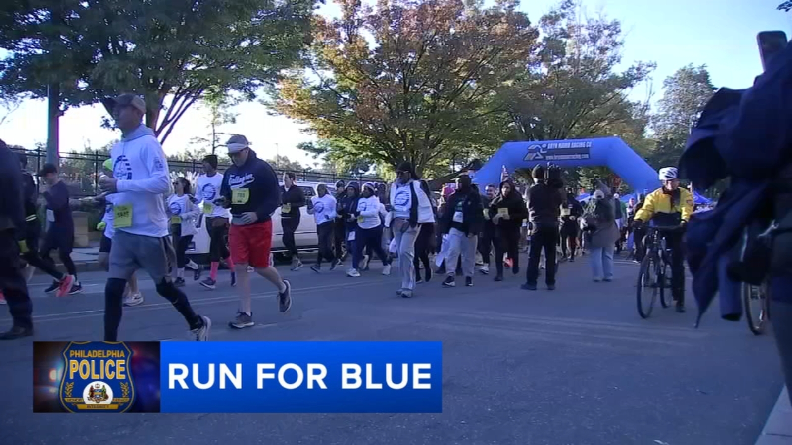 Thousands gather for Run for Blue event in support of fallen Philadelphia police officer