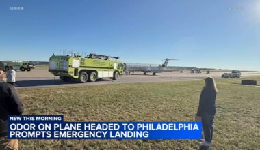 Unusual odor forces emergency landing of Philadelphia-bound American Airlines flight from St. Louis