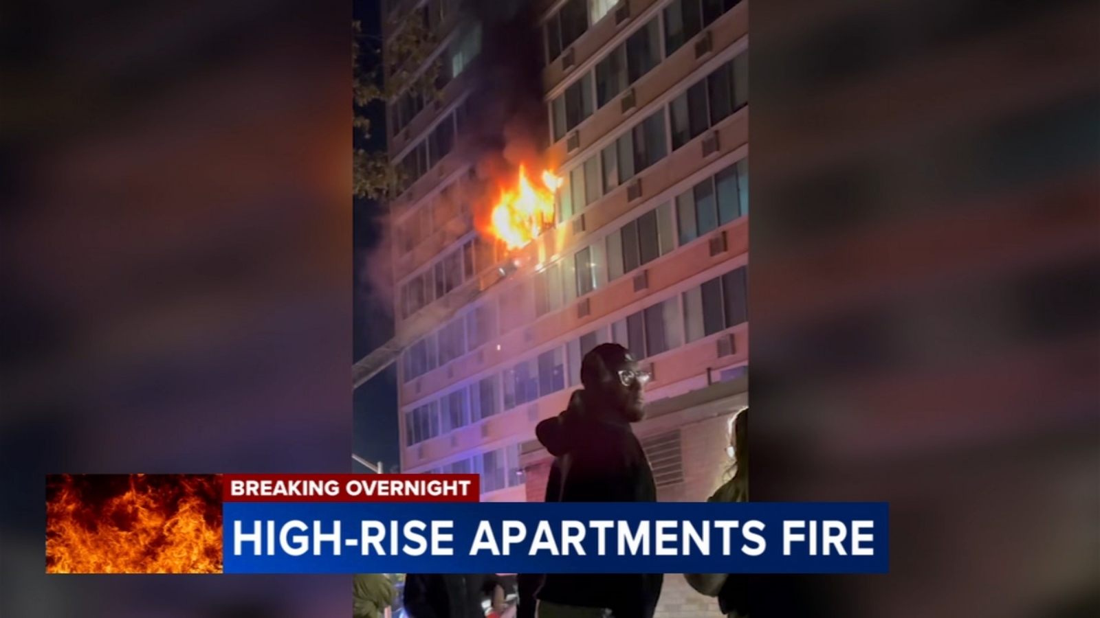 Woman critically hurt after dropping from window during high-rise apartment fire in Pennsauken, New Jersey