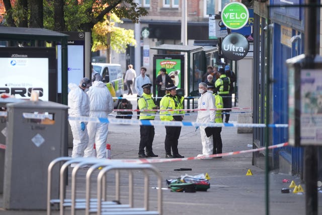 Police and forensic officers