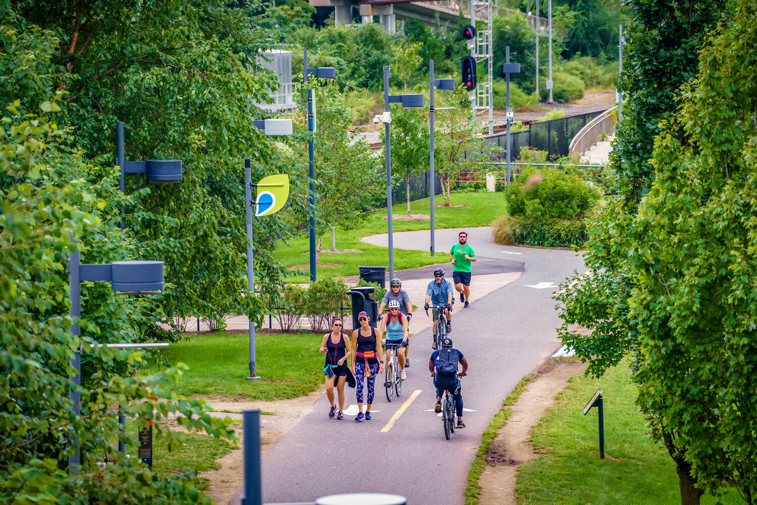 A section of the Schuylkill River Trail along Bartram