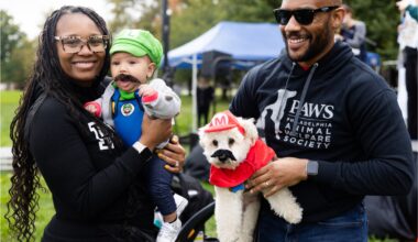 Pups can dress to impress for a Halloween costume contest at the 20th annual Mutt Strut.