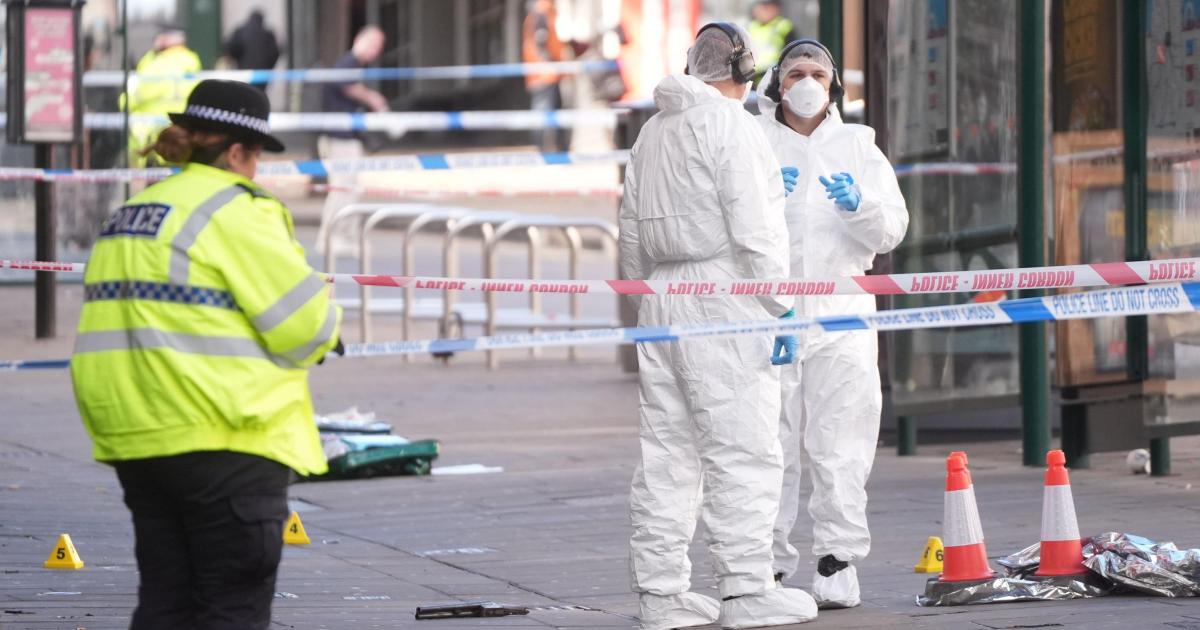 Four arrested after police officer shot in Nottingham city centre