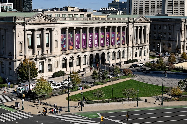 The Philadelphia Parkway Central Library on Logan Square.